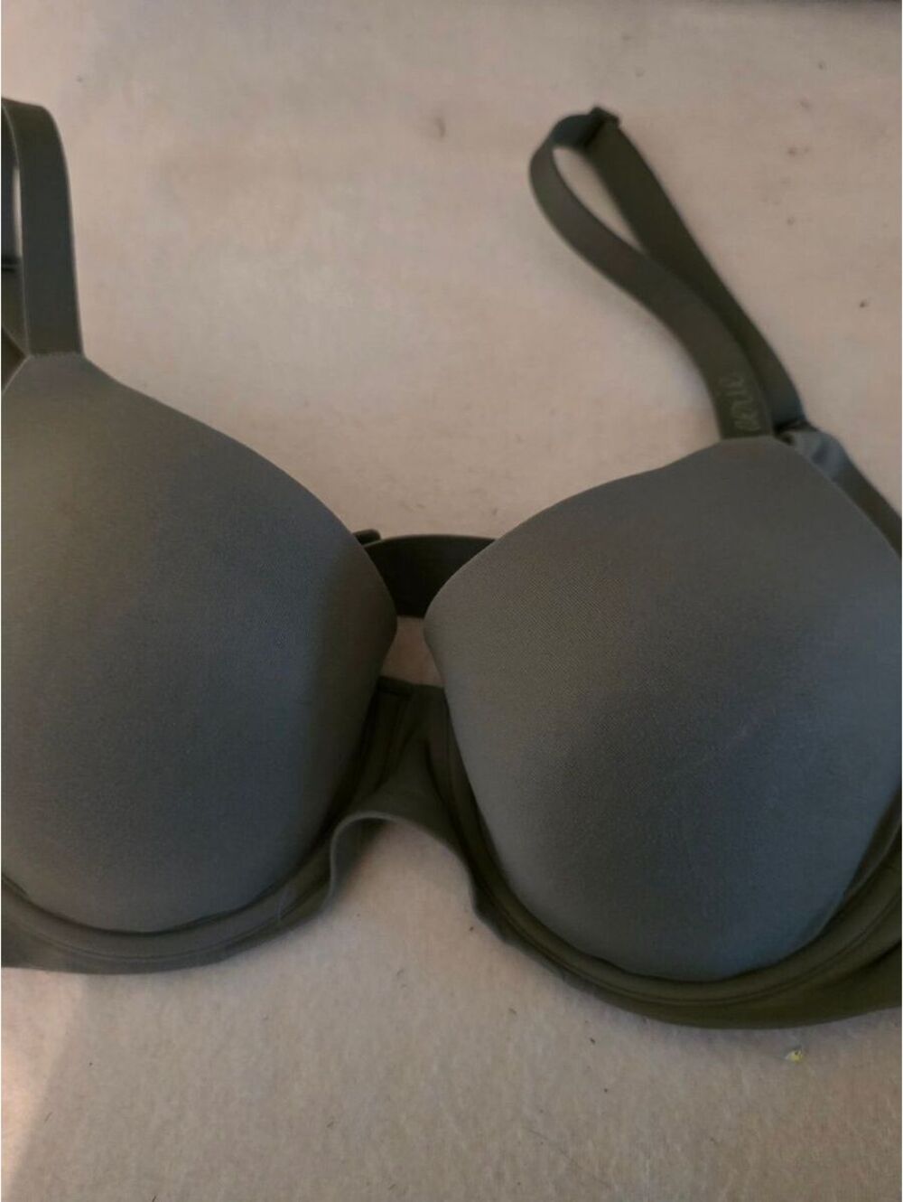 Aerie Smoothiez Bra 34C Gray Full Coverage Lightly Lined Underwire T-Shirt Bra